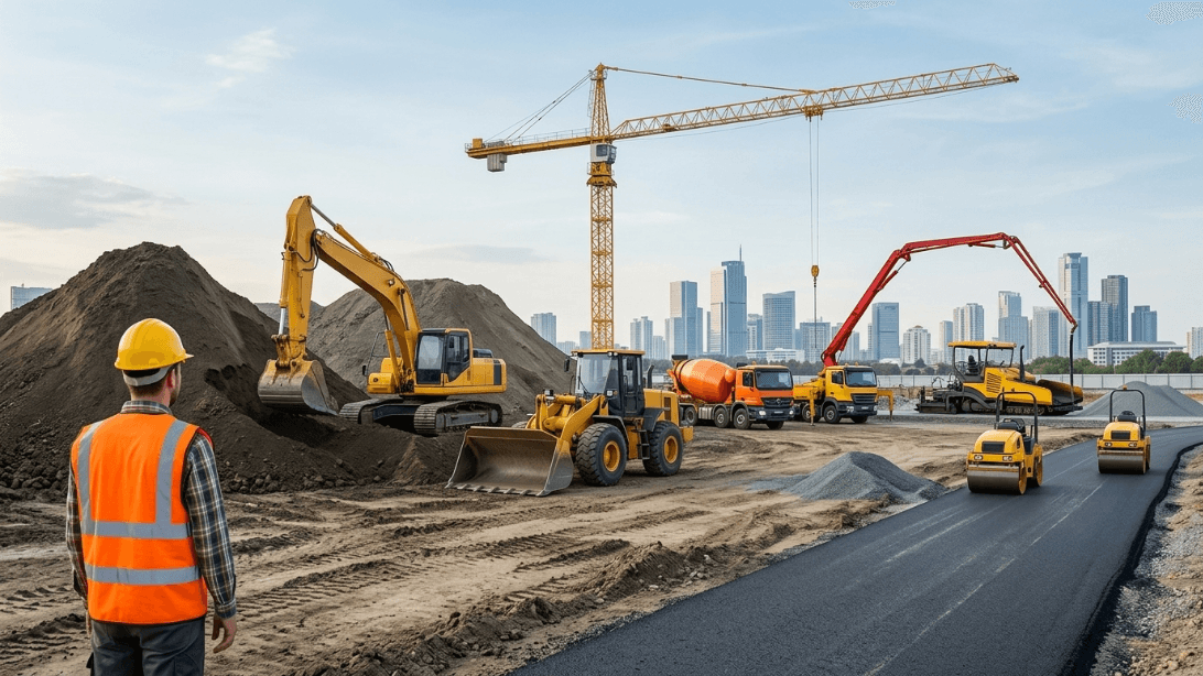 3. Modern Construction Equipment